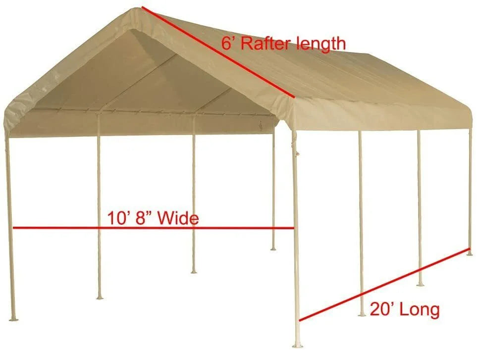 20' Front Panel Canopy Replacement Entrance Front Wall Panel with Zippers (Front Panel) Velcro Role Up Optional