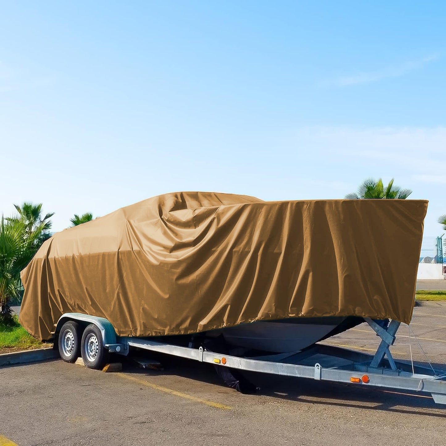 Day Star Shades EXTRA Heavy Duty 12 MIL BEIGE Tarp 3 Ply Coated Reinforced Canopy 3 Layer