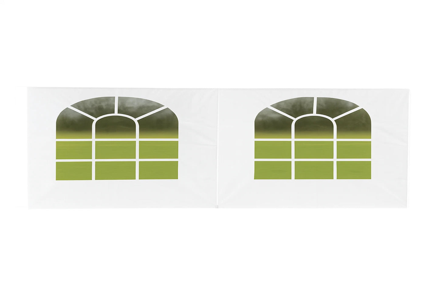 Sidewall Tarp Replacement Valance Side Wall with Large Arch Windows 12 MIL Heavy Duty 1 PC