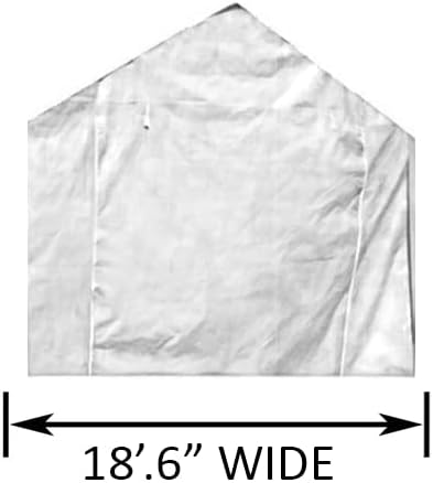20' Front Panel Canopy Replacement Entrance Front Wall Panel with Zippers (Front Panel) Velcro Role Up Optional
