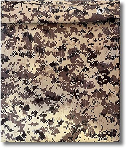 DAY STAR SHADES All Weather 8 MIL Desert Camo Tarp Digital Camouflage Pattern