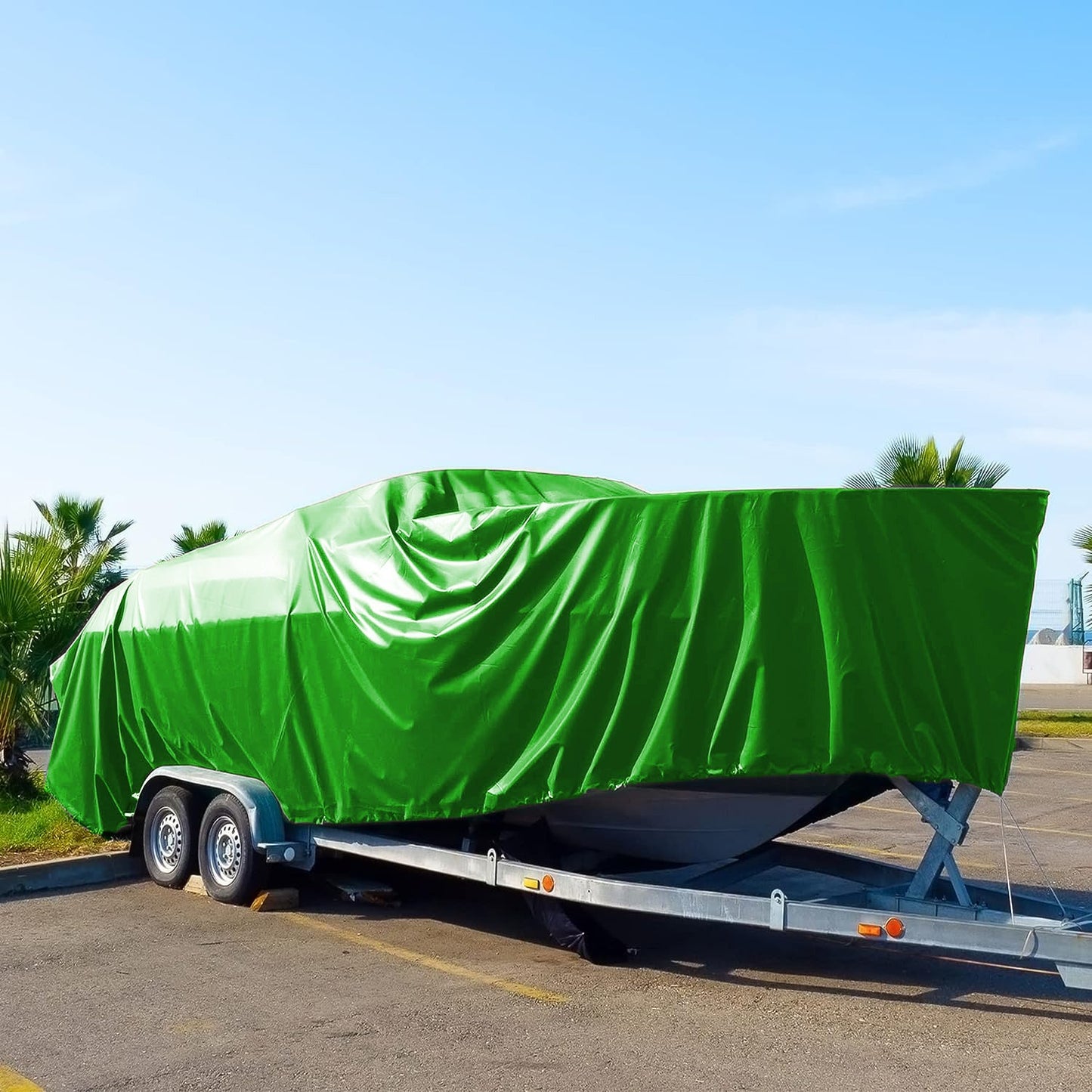 DAY STAR SHADES Extra Heavy Duty 12 mil GREEN Tarp 3 Ply Coated Reinforced Canopy 3 Layer