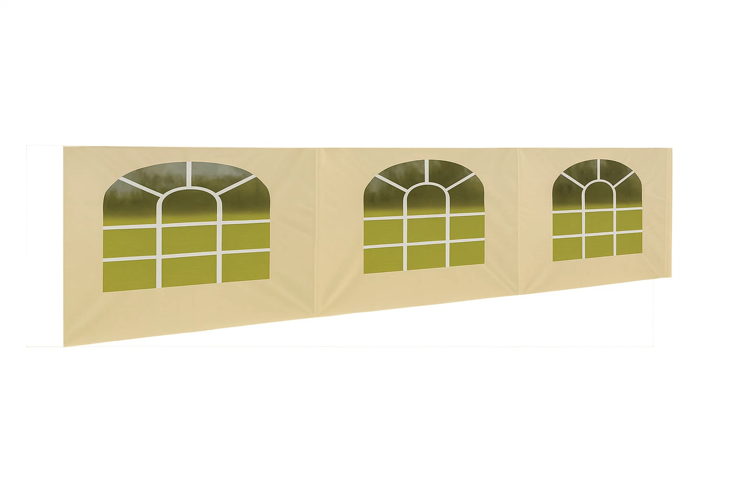 Sidewall Tarp Replacement Valance Side Wall with Large Arch Windows 12 MIL Heavy Duty 1 PC