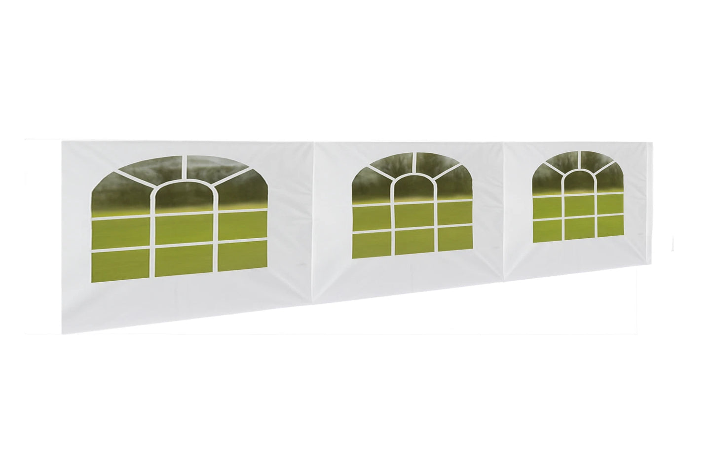 Sidewall Tarp Replacement Valance Side Wall with Large Arch Windows 12 MIL Heavy Duty 1 PC