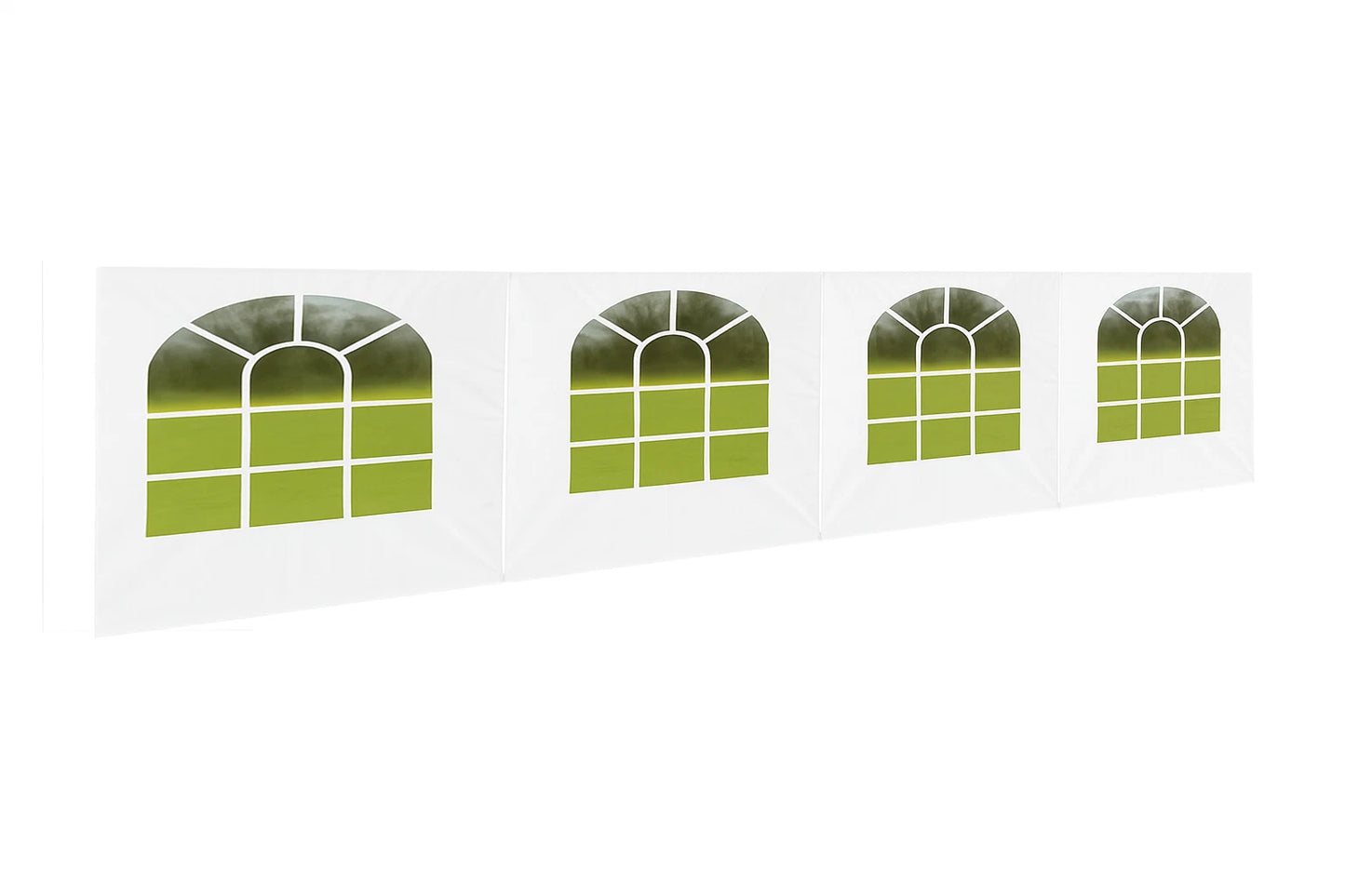 Sidewall Tarp Replacement Valance Side Wall with Large Arch Windows 12 MIL Heavy Duty 1 PC
