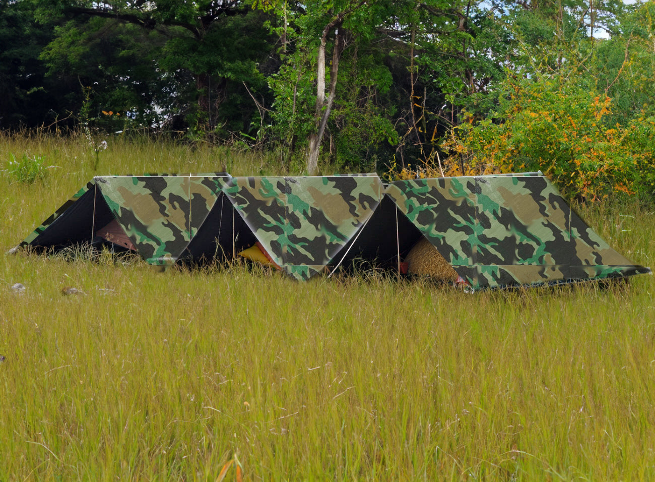 All Weather Green Camo Tarp 3 Ply Coated Reinforced Canopy 3 Layer