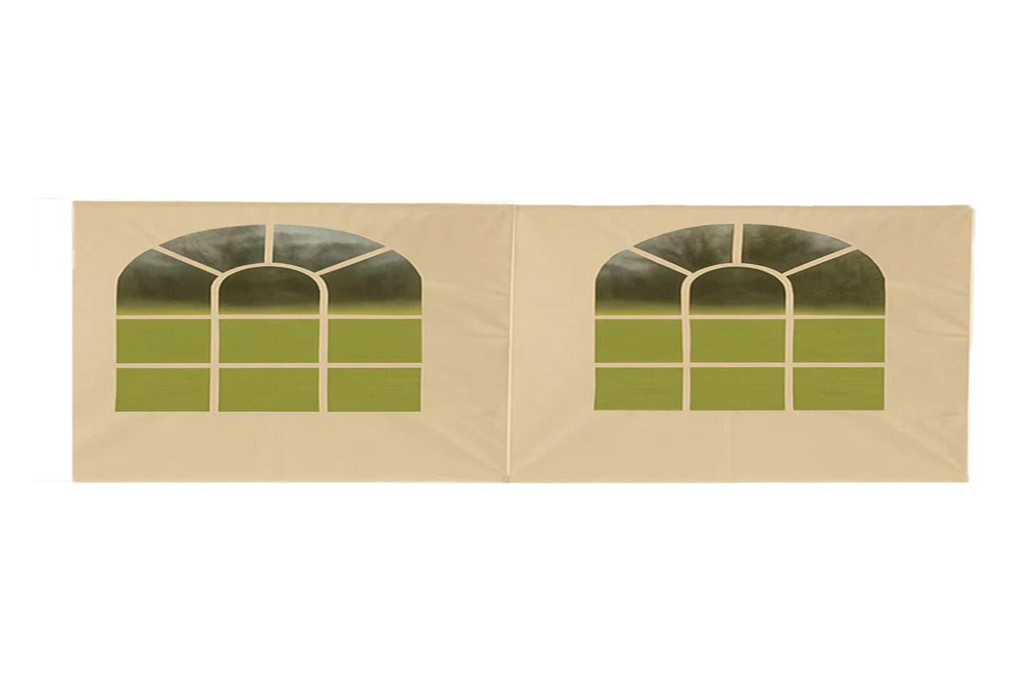 Sidewall Tarp Replacement Valance Side Wall with Large Arch Windows 12 MIL Heavy Duty 1 PC