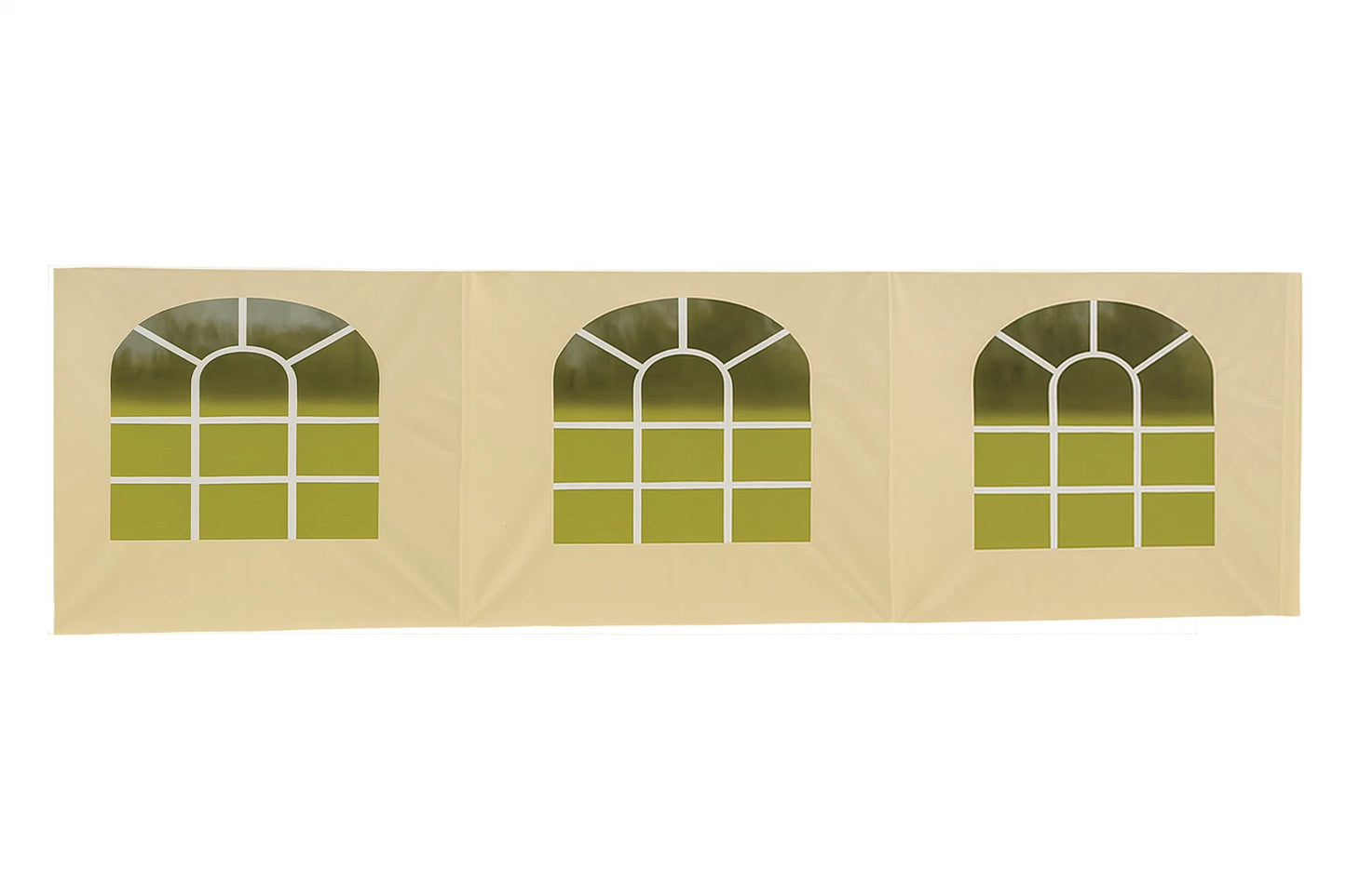Sidewall Tarp Replacement Valance Side Wall with Large Arch Windows 12 MIL Heavy Duty 1 PC