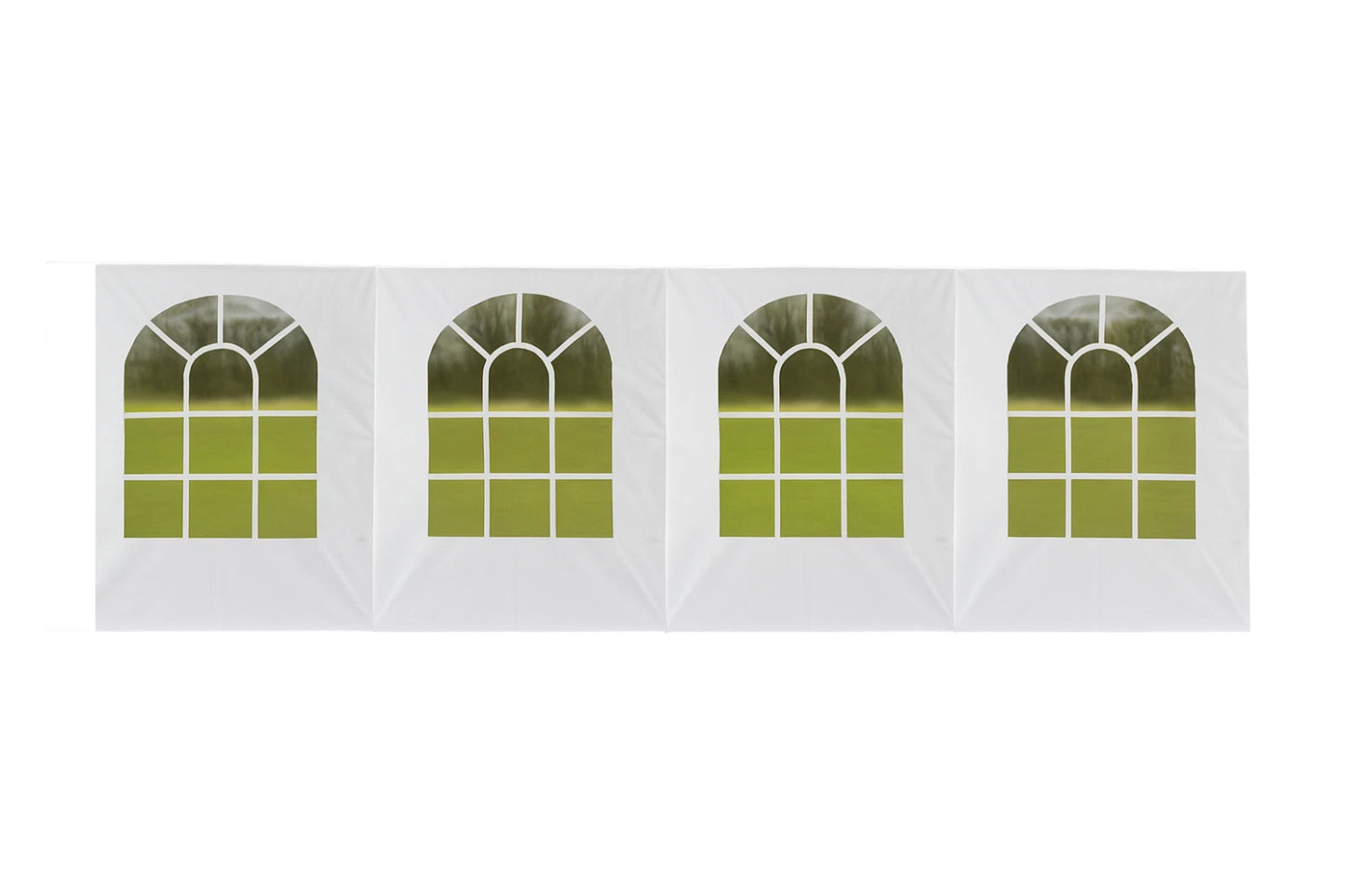 Sidewall Tarp Replacement Valance Side Wall with Large Arch Windows 12 MIL Heavy Duty 1 PC